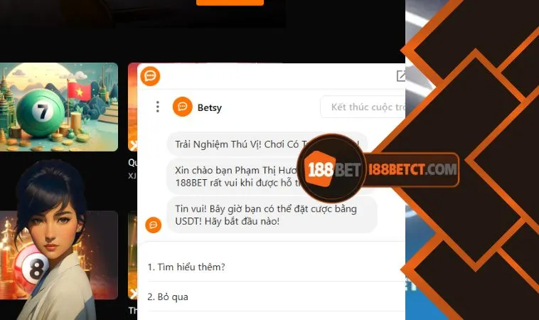 Anh em có bất cứ vấn đề gì hãy liên hệ 188Bet để được trợ giúp