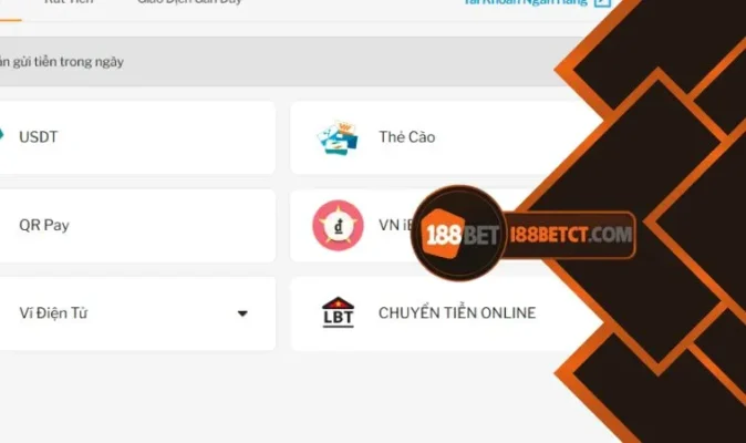 Gửi tiền 188Bet online anh em cần lưu ý đến một số vấn đề quan trọng