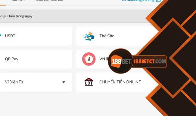 Gửi tiền 188Bet online anh em cần lưu ý đến một số vấn đề quan trọng Gửi tiền 188Bet online anh em cần lưu ý đến một số vấn đề quan trọng